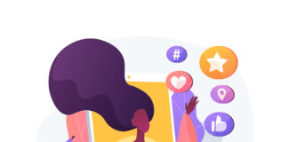 Sfruttamento illecito dell’immagine degli influencer: cosa fare Illustrazione di influencer che parla sui social