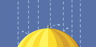 L’influencer può proteggere un format che ha ideato? Ombrello disegnato che ripara dalla pioggia