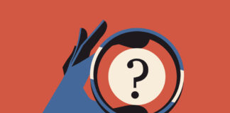 La trasparenza come fattore di competitività nell’influencer marketing illustrazione di una lente d'ingrandimento e mani che la tengono