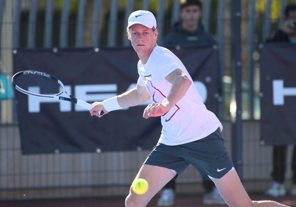 Tennis, Arena Alicante, Jannik Sinner Durante La Preparazione Di Questi Giorni In Spagna, 16 Dicembre, 2023